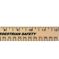 12" Clear Lacquer Wood Ruler (Spot Color)